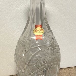 Anna Hutte Lead Crystal Decanter Clear Cut Glass